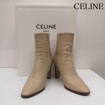 CELINE RM1109 heel side zip boots size 37 women s 23.5cm From Japan