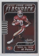 2020 Panini Absolute Fantasy Flashback Jerry Rice #JR HOF 03rx