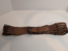 Women's Wide Brown Genuine Leather Belt Made In India Size S