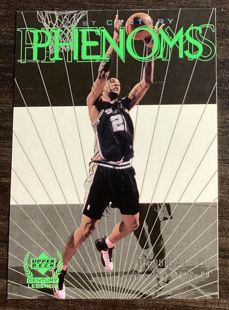 1999-00 Upper Deck Century Legends Phenoms Tim Duncan #59 San Antonio Spurs