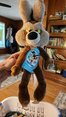 Warner Bros 1990 Wile E Coyote Plush 24K Co Looney Tunes 16'' NWT RARE Swivel Hea