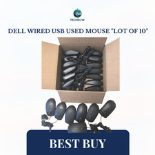 Dell Wired USB USED Mouse LOT OF 10
