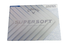 NEW CALLAWAY SUPERSOFT GOLF BALLS 1 DOZEN 3 SPLATTER 360 BLUE GOLF BALLS