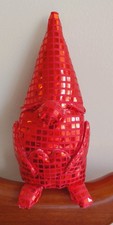 Target Christmas Disco Ball Gnome Mirrored Mosaic Holiday Figurine Decor 7"