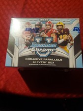 2025 Bowman Chrome U Football Factory  Exclusive  Parallels In Every  Box