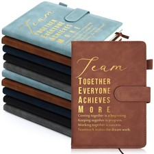 10 Pcs Employees Appreciation Gifts Motivational A5 Leather Journal Notepad f...