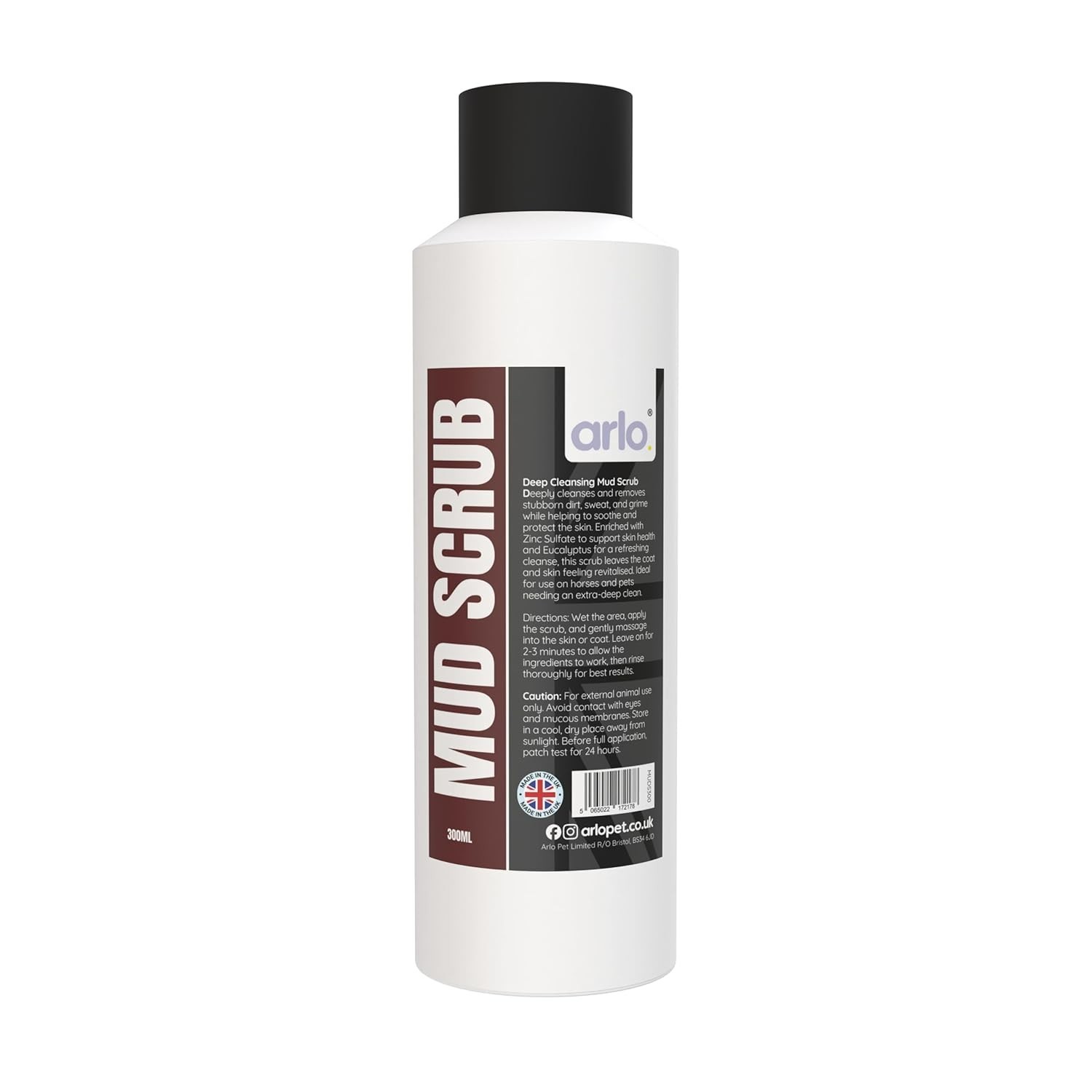 Mud Scrub 300ml for Horses Mud Fever Rain Scald Skin Cleanser