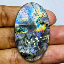 57 Cts Natural Labradorite Cabochon Gemstone For Jewelry 48.5x28.8x4.5 MM