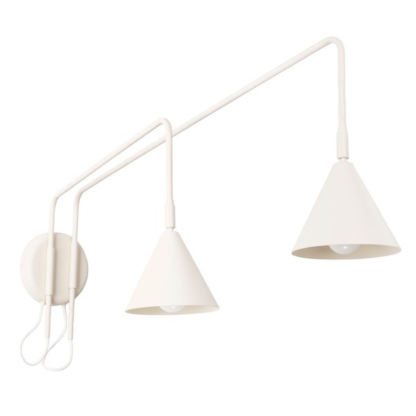 Wandlampe Mit Schalter Stahl Beige E14 Flur Wohnzimmer H:30 Cm Wandleuchte BüRo-image