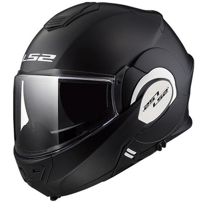 LS2 Adult Valiant Solid Modular Full-Face Street Matte Black Small Helmet
