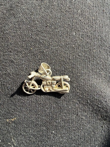 colgante de motocicleta Plata
