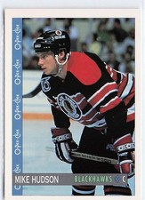 1992-93 O-Pee-Chee #331 Mike Hudson Chicago Blackhawks