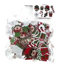 Christmas Elf Foam Dimensional Stickers - 96 Pieces