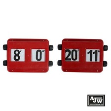 2 X HM3 Red Height Indicator Imperial HGV Truck Lorry Bus Coach Horsebox Trailer