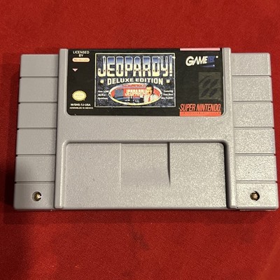 Jeopardy Deluxe Edition (Super Nintendo, SNES Video Game)