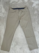 Vineyard Vines Men's Performance 5-Pocket Pants 36x30 Khaki Tan FREE SHIPPING 