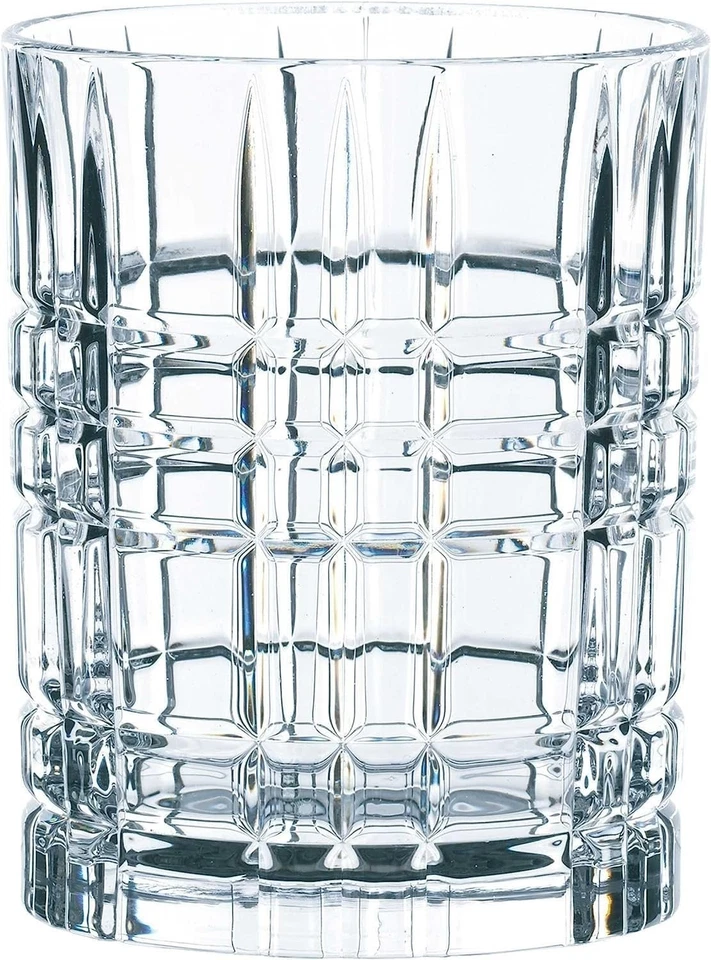 Vaso de whisky Nachtmann Square Patern 11 OZ (juego de 4) - Cristal doble antiguo... Foto 4 de 4