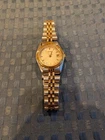 Vintage Seiko 7N82-0B39 Ladies Two Tone Watch - White Dial - For Parts/Repair