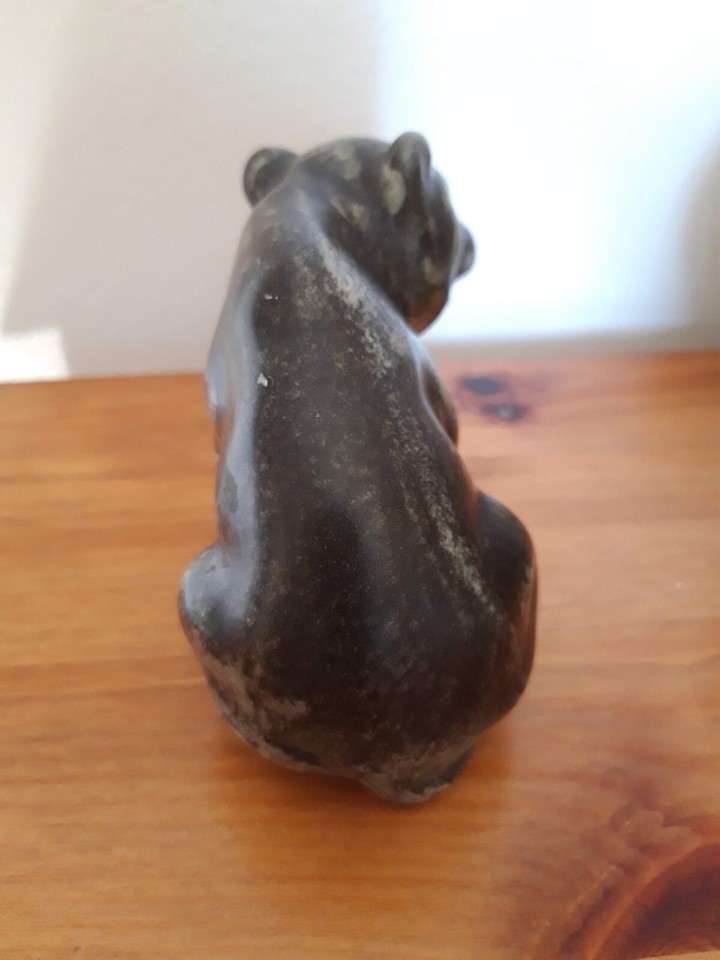 Johgus Bornholm Bear Danish Mid Century Pottery Scandinavian ceramic