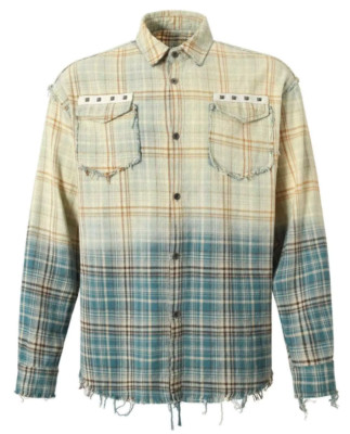  Chemise stylé homme - Poches & effet usé tendance - Streetwear oversize
