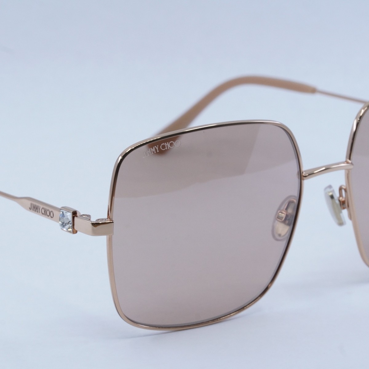 JIMMY CHOO リリスクエアフレムサンクラス LILIS DDB JIMMY CHOO LILI/S 0DDB 2S Gold Copper / Pink Flash Silver 58