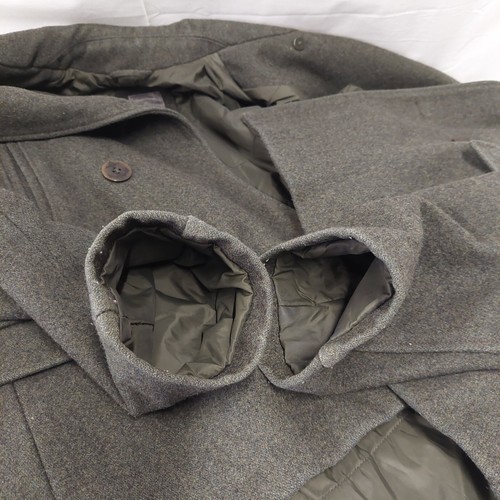 Cappotto uomo GAP lana pavone oliva profondo MEDIUM militare navale VINTAGE Y2K - Foto 14 di 15