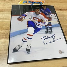 Yvon Lambert Autographed 8x10 Photo Inscribed w/ Sports Memorabilia COA