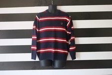 Tommy Hilfiger Men  s Sweater Blue Striped 100 Cotton Size L
