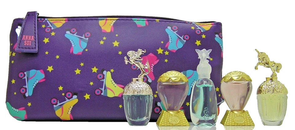 Anna Sui Miniature Collection Set 5 x 5 ml Eau de Toilette Flacon+Cosmetic Pouch - Bild 4 von 4