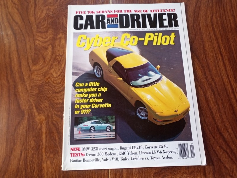 CAR AND DRIVER MAGAZINE NOVEMBER 1999 ISSUE (CYBER CO-PILOT)
