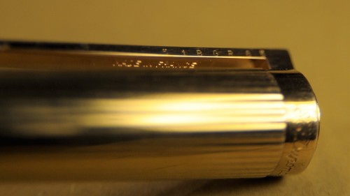 Pluma Estilográfica "S.T.DUPONT" Francesa c.2002 Chapada en Oro Líneas Arridadas 18Ct Nueva en Caja - Imagen 17 de 24