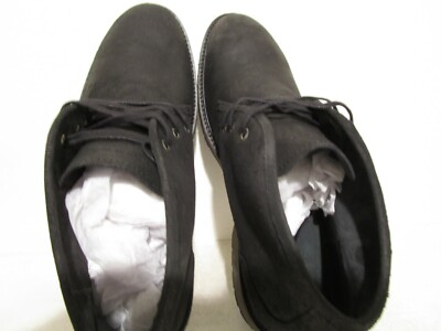 Andrew Marc Mens Woodside Mid Leather Chukka Boot Black/Deep  display picture 1