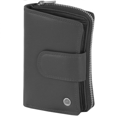 Greenburry Spongy Geldbörse Leder 8,5cm #16925 (black)