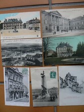 Lot 7 CPA BAR-LE-DUC (55) THEÄTRE BRASSERIES PLACE RUE HÔTEL DE VILLE PREFECTURE