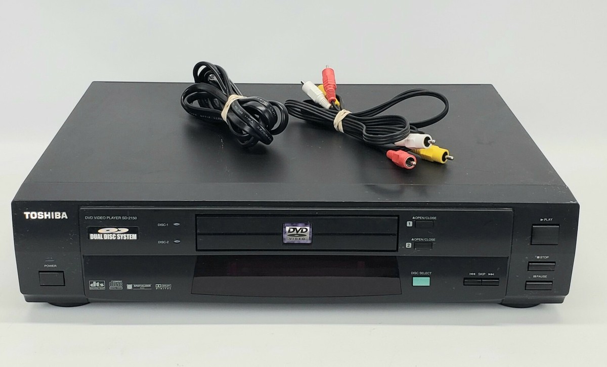Toshiba Dual DVD Player ~ Model SD-2150U, No Remote ~ Tested and