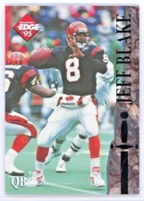 1995 Collector's Edge Excalibur Jeff Blake Card #89 Rookie RC Football. rookie card picture