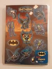 DC Comics BATMAN Magnets -- Set of 12 -- UNUSED MINT IN PACKAGE -- Blue Backing
