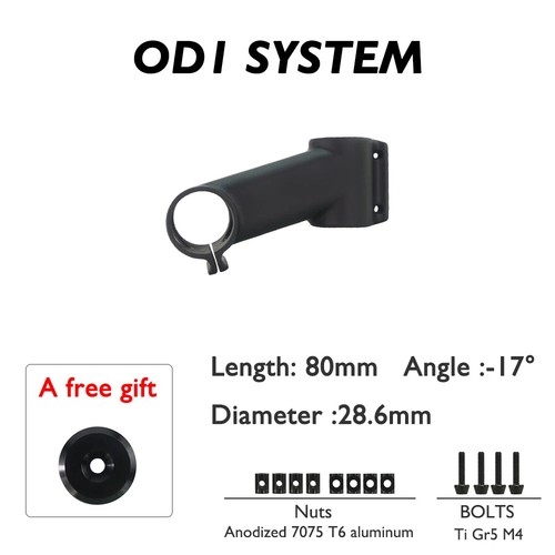 Full Carbon Fiber Stem Fork Clamp Diameter 28.6/31.8mm -6/17 Degree 80-120mm - Picture 37 of 47