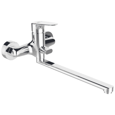 BADLAND Badewannenarmatur RONDO Silber Badarmatur Wannenbatterie
