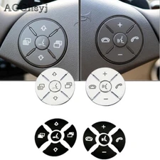 For Mercedes R ML GL CLS SLK Class W251 W164 Steering Wheel Button Trim Stickers