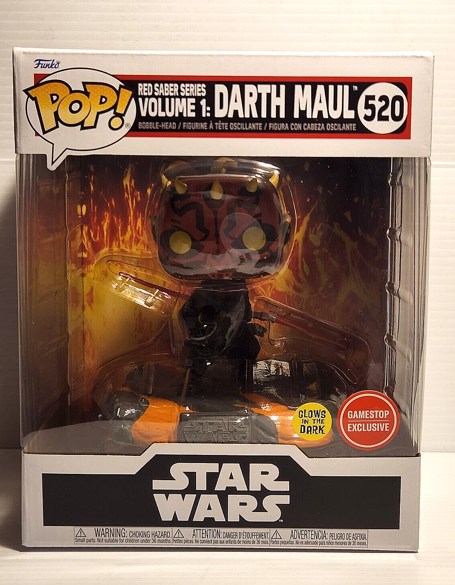 Funko Pop! Star Wars Red Saber Series: Darth Maul #520 Glow