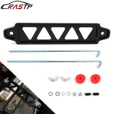 Bk Aluminum Car Battery Hold Tie Down Bracket Mount Kit 10 J-hooks Bolts