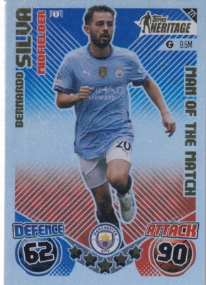 Topps Match Attax CL Extra 24/25 No. 271 Bernardo Silva Heritage Man Match