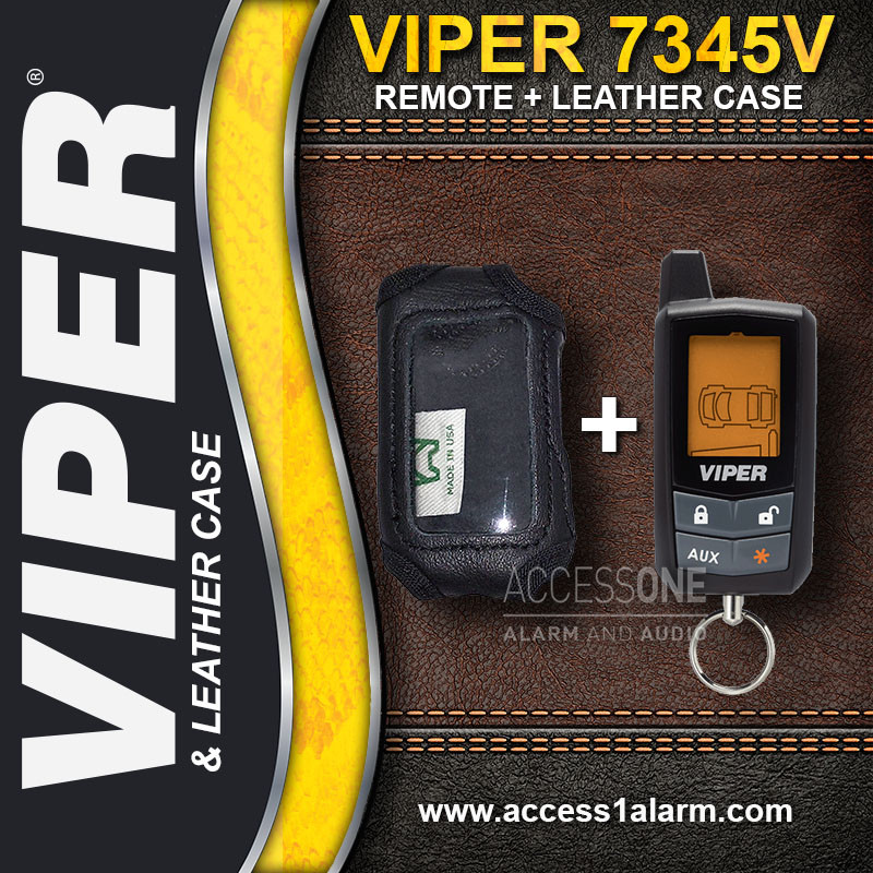 Viper 7345V 2-Way LCD Remote Control AND Leather Case For The