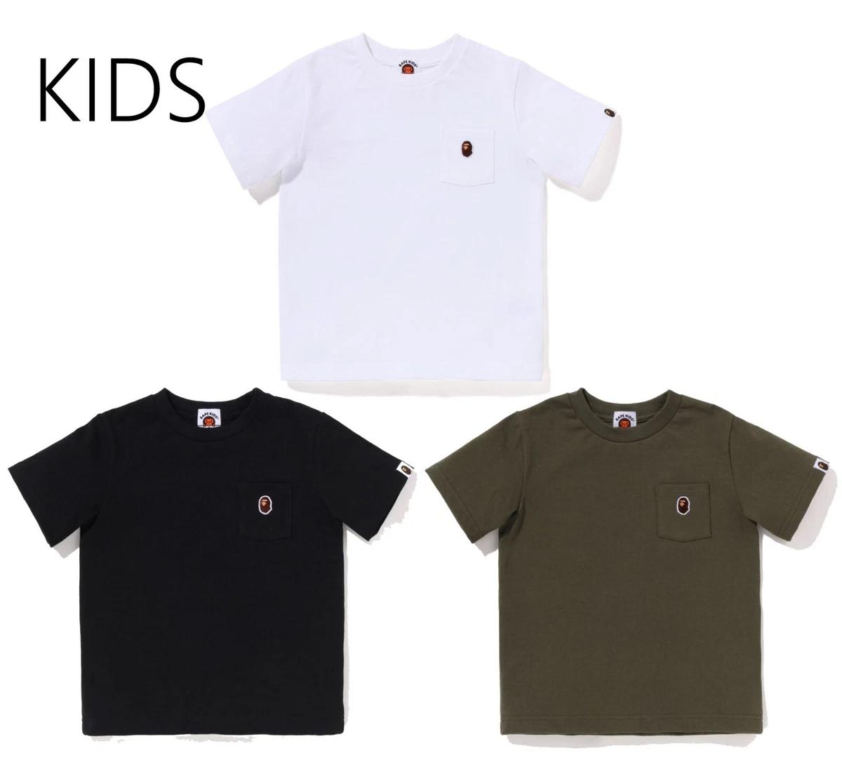 BAPE Silicon Ape Head One Point Tee Gray
