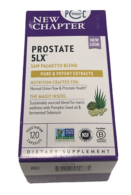 New Chapter Prostate 5LX Supplement 120ct Exp01/2027+ #0685