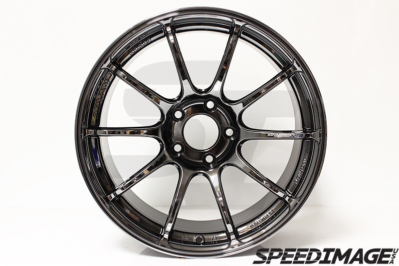 4X 18x9.5 +45 5x120 Advan RS3 Black Chrome Wheels Set of 4