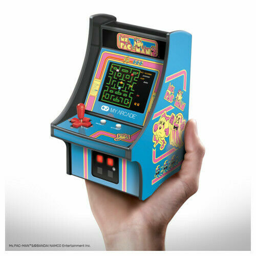 Ms. Pac-Man Micro Player Game Handheld Portable Retro Mini Arcade
