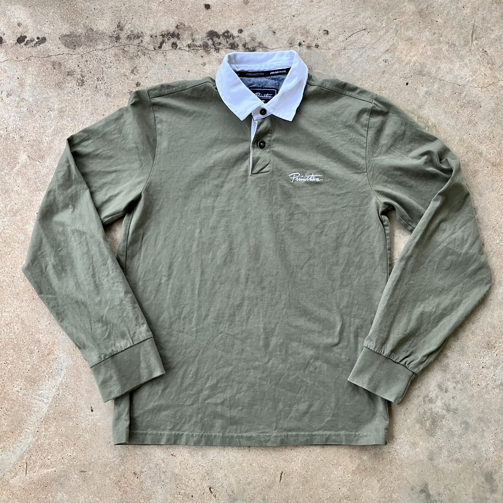 Primitive Skateboards Collared Button Up Longlsee… - image 1