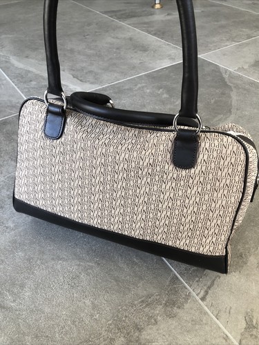 BORSONE POLLINI UNISEX DA LAVORO/VIAGGIO STAMPA BEIGE PELLE MARRONE NUOVOconLOGO - Foto 8 di 12